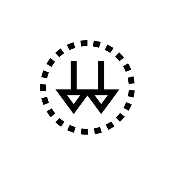 Letras Logotipo Monograma Signo Logotipo Abstrato — Vetor de Stock