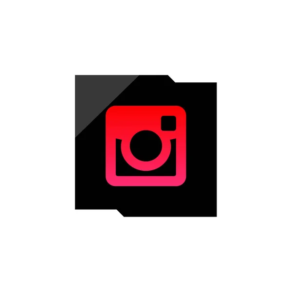 Foto Camera Teken Icoon Social Media Logo — Stockvector