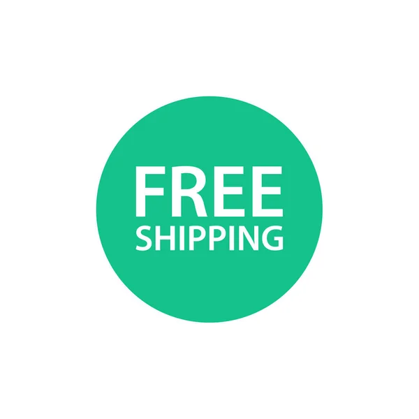 Free Shipping Icon Flat Design — Stock Vector