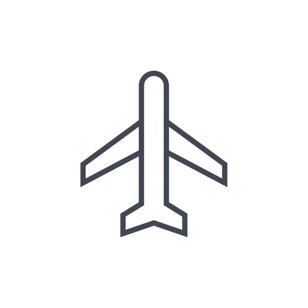 Web Mobil Uygulama Tasarımınız Uçak Logosu Konseptiniz Için Beyaz Arkaplanda — Stok Vektör