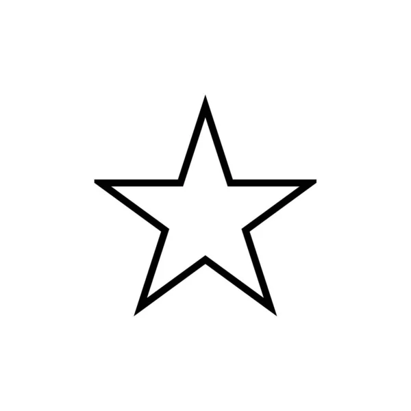 Vektor Ikon Hvězdy Izolovaný Bílém Pozadí — Stockový vektor