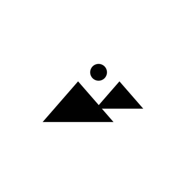 Illustration Vectorielle Icône Montagne — Image vectorielle