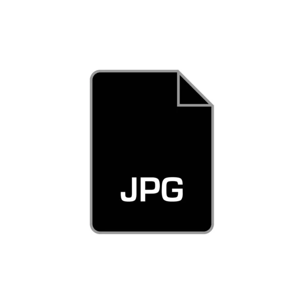 Jpg Dosya Simgesi Vektör Illüstrasyonu Basit Tasarım — Stok Vektör