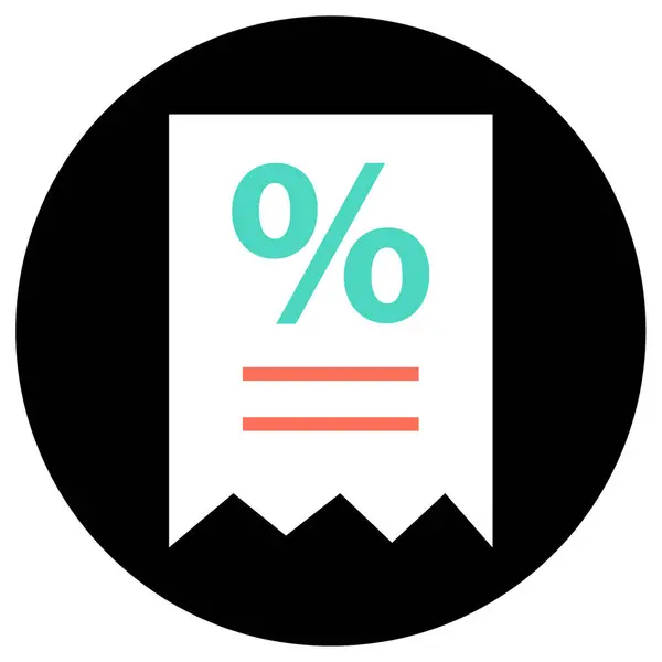 Percent Discount Vector Icon — Stock Vector