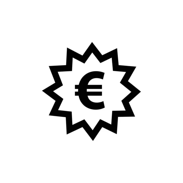 Euro Sign Currency Icon Simple Vector Illustration — Stock Vector