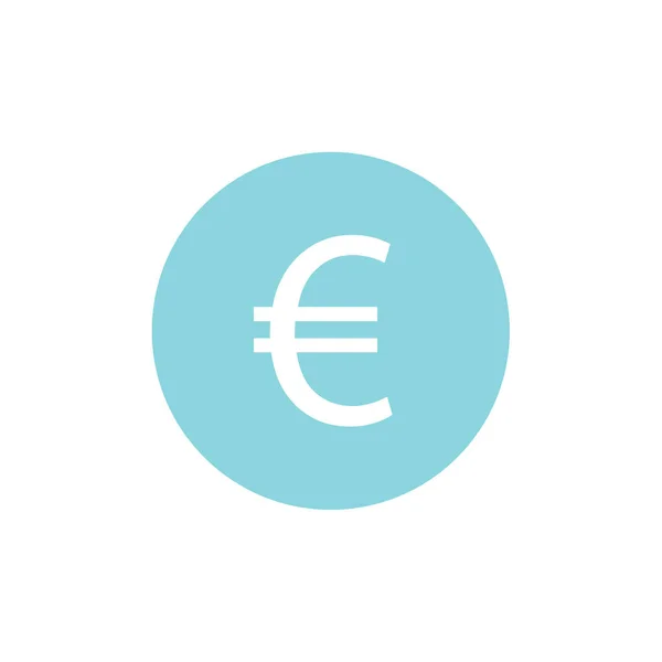 Symbol Měny Eura Jednoduchá Vektorová Ilustrace — Stockový vektor