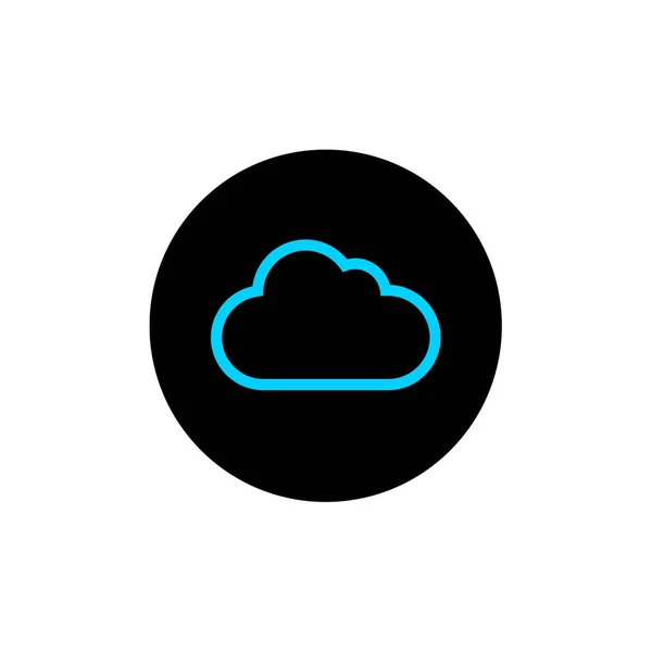 Cloud Data Icon Simple Vector Illustration — Stock Vector