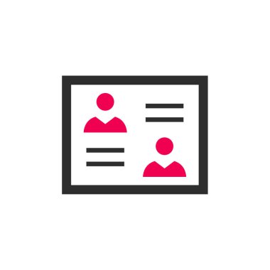 Kablo çerçeve simgesinin vektör illüstrasyonu