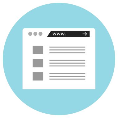 Kablo çerçevesi. Web simgesi basit illüstrasyon