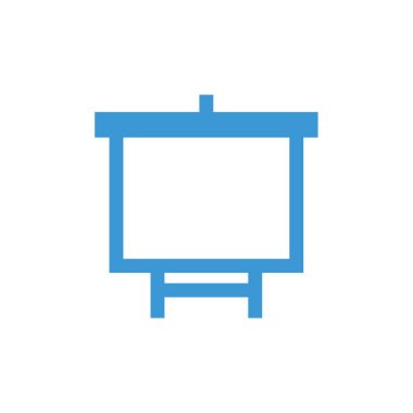 Sunum Simgesi Vektör illüstrasyonu