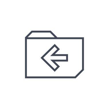 Web ve mobil uygulama tasarımınız için beyaz arkaplanda izole edilmiş dizin simgesi vektörü 