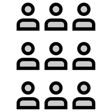 grup insan vektör simgesi