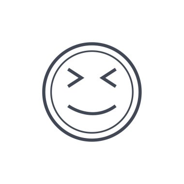 yüz simgesi, vektör illüstrasyonu 