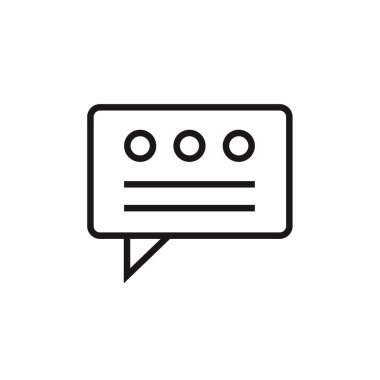 Sohbet simgesi, vektör çizimi 