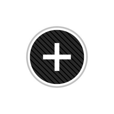 Plus modern simgesinin vektör illüstrasyonu  