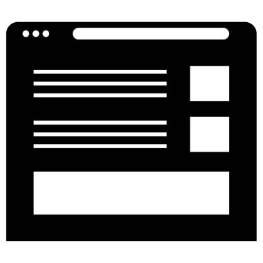 Kablo çerçevesi. Web simgesi basit illüstrasyon