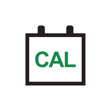 Takvim simgesi, vektör çizimi