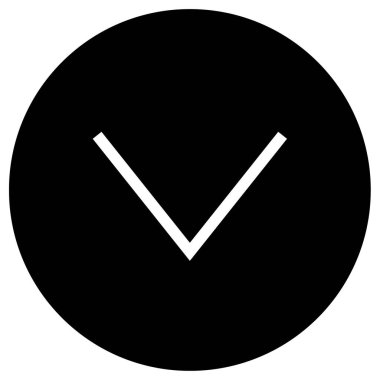 Aşağı ok. Basit resimleme