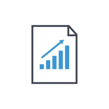 büyüme çubuğu vektör simgesi.