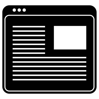 Web sitesi ve uygulama tasarımı için tarayıcı vektör simgesi 