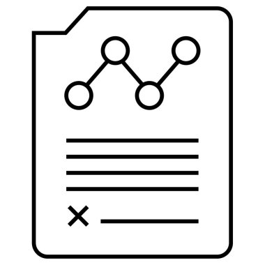 iş raporu simgesi basit illüstrasyon