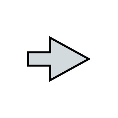 Basit ok tasarımı vektör çizimi