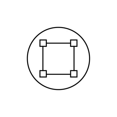 Soyut çokgen geometrik simge, vektör illüstrasyonu 