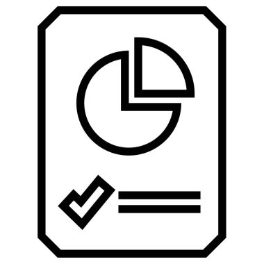 iş raporu simgesi basit illüstrasyon