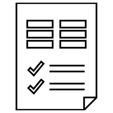 Belge. Web simgesi basit illüstrasyon