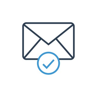 posta web simgesi, basit illüstrasyon 