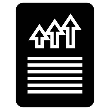 iş raporu simgesi basit illüstrasyon