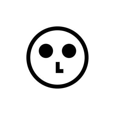 yüz simgesi, vektör illüstrasyonu 