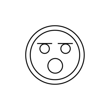 emoji, yüz ifadesi sembolü, simge simgesi, vektör illüstrasyonu