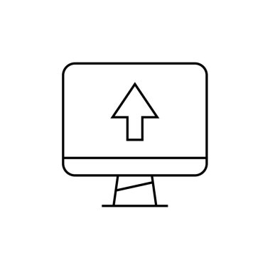 ok simgesi vektör illüstrasyon tasarımlı bilgisayar ekranı