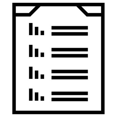 Liste. Web simgesi basit illüstrasyon