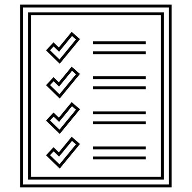 iş raporu simgesi basit illüstrasyon