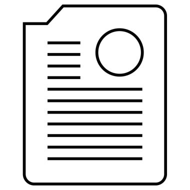 iş raporu simgesi basit illüstrasyon