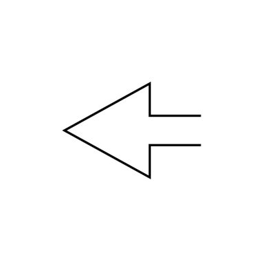 ok simgesi işareti vektörü 