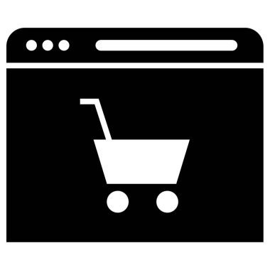 Web tarayıcı simgesi basit illüstrasyon