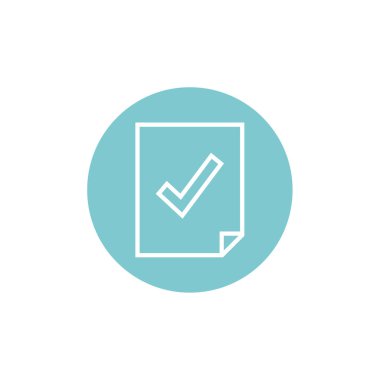 işaret simgesini işaretle, vektör illüstrasyonu 