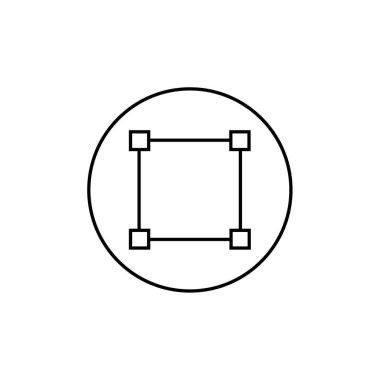 Soyut çokgen geometrik simge, vektör illüstrasyonu 