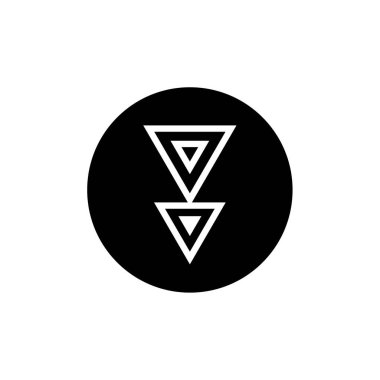 Şaşırmış şekilli yaratıcı soyut tasarım, vektör illüstrasyonu