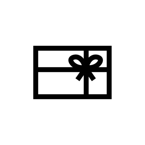 Geschenk Box Symbol Vektor Illustration Design — Stockvektor