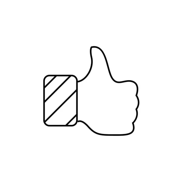 Thumb Gesture Icon Vector Illustration — Stock Vector