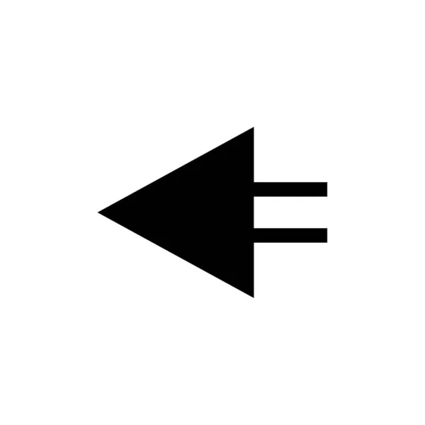 Pfeil Symbol Vektor Nach Links — Stockvektor