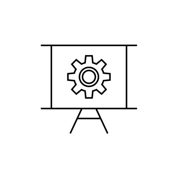 Vector Illustration Settings Modern Icon — Stock Vector