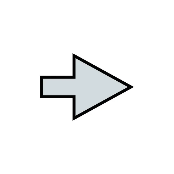 Diseño Flecha Simple Vector Ilustración — Vector de stock