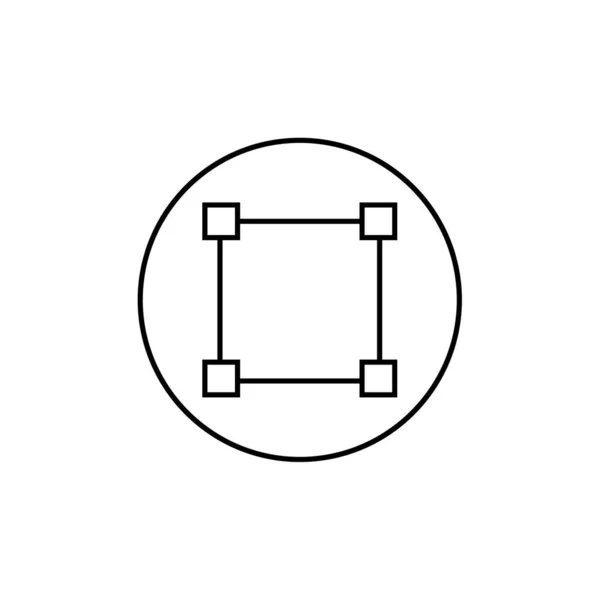 Ícone Geométrico Poligonal Abstrato Ilustração Vetorial —  Vetores de Stock