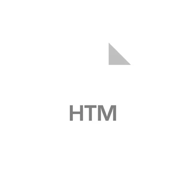 Icona Del File Htm Illustrazione Vettoriale Design Semplice — Vettoriale Stock