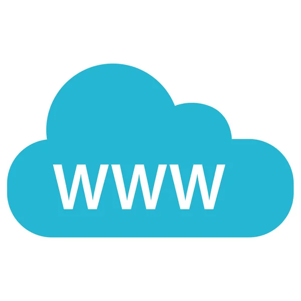 Computação Nuvem Ícone Web — Vetor de Stock